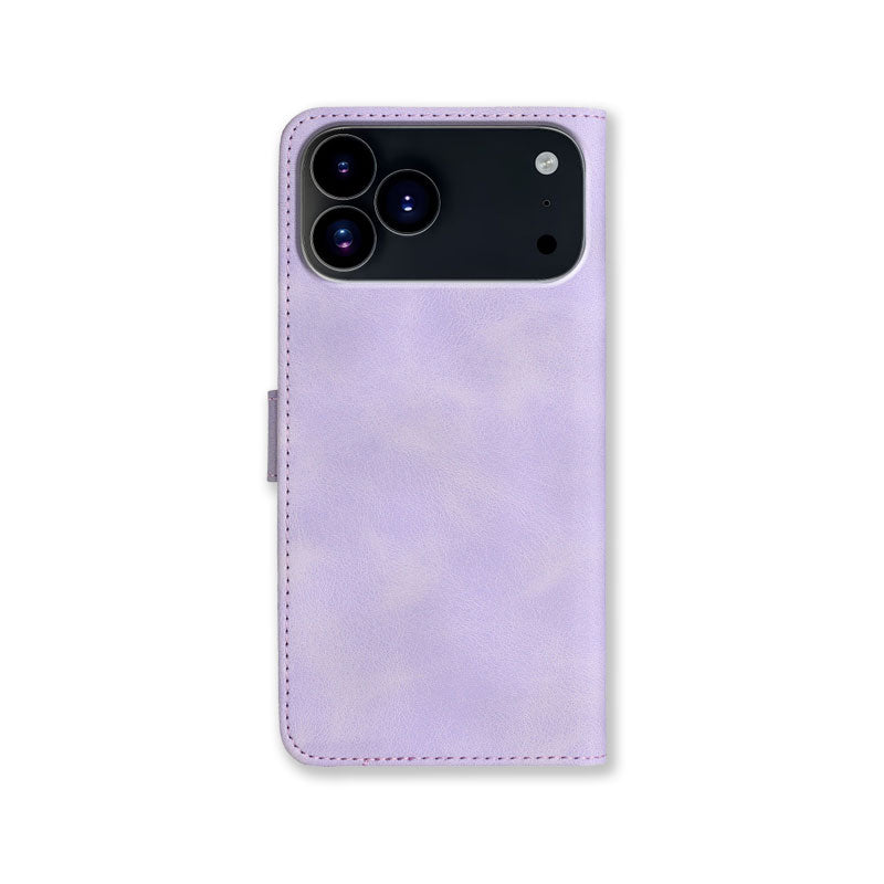 Leather iPhone Cases With Card Holder and Strap Black -BC25058