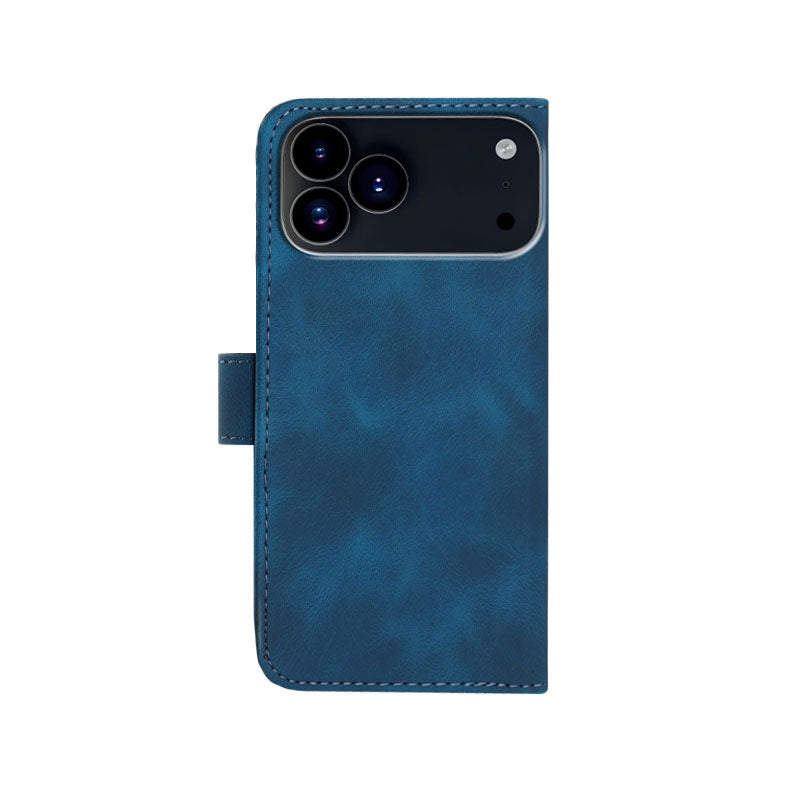 Leather iPhone Cases With Wallet and Wrist Strap Purple-BC25064