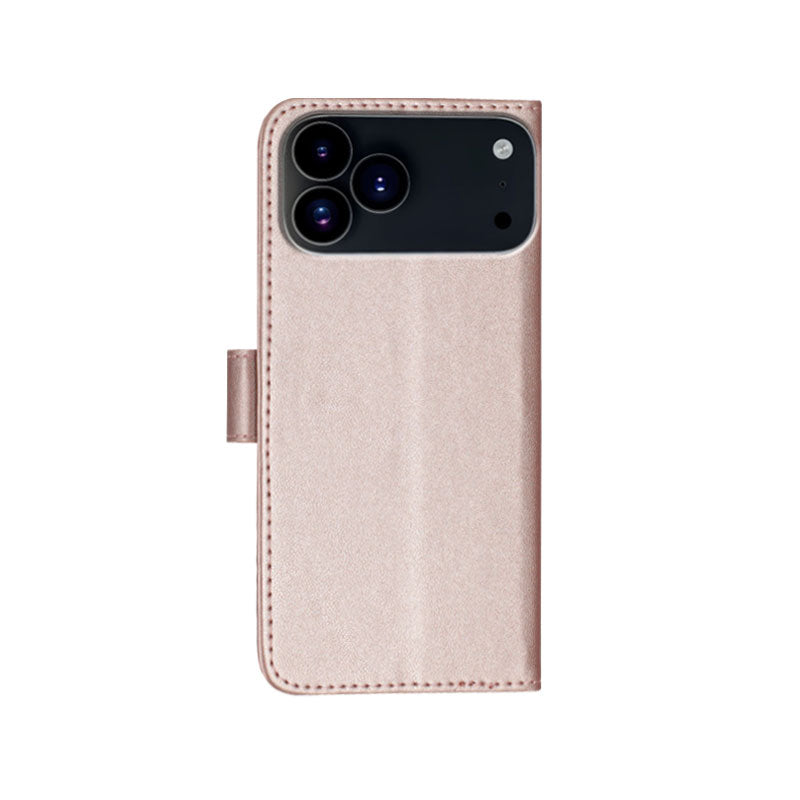 Leather iPhone Cases With Flip Wallet and Strap Black-BC25090