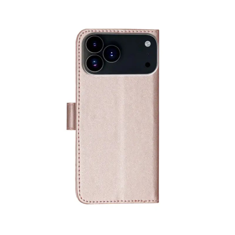 Leather iPhone Cases With Flip Wallet and Strap Black-BC25090 Burycase