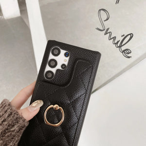 Samsung Phone Case With Card Holder And Strap ( Mirror )-BC25010 Burycase