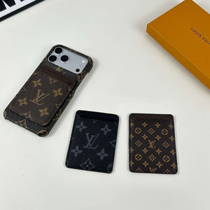 Leather Monogram Magnetic Wallet Big Printing-CYLV021
