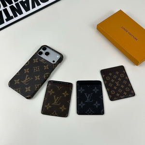 Leather Monogram Magnetic Wallet Big Printing-CYLV021