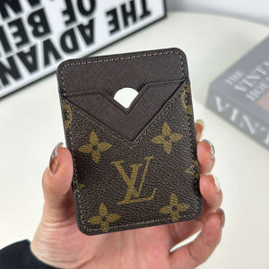 Stylish Leather Monogram Magnetic Wallet Big Printing-CYLV024