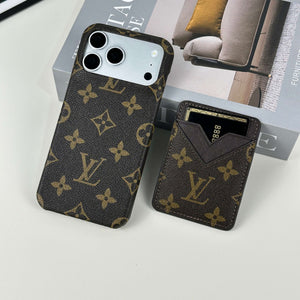 Stylish Leather Monogram Magnetic Wallet Big Printing-CYLV024