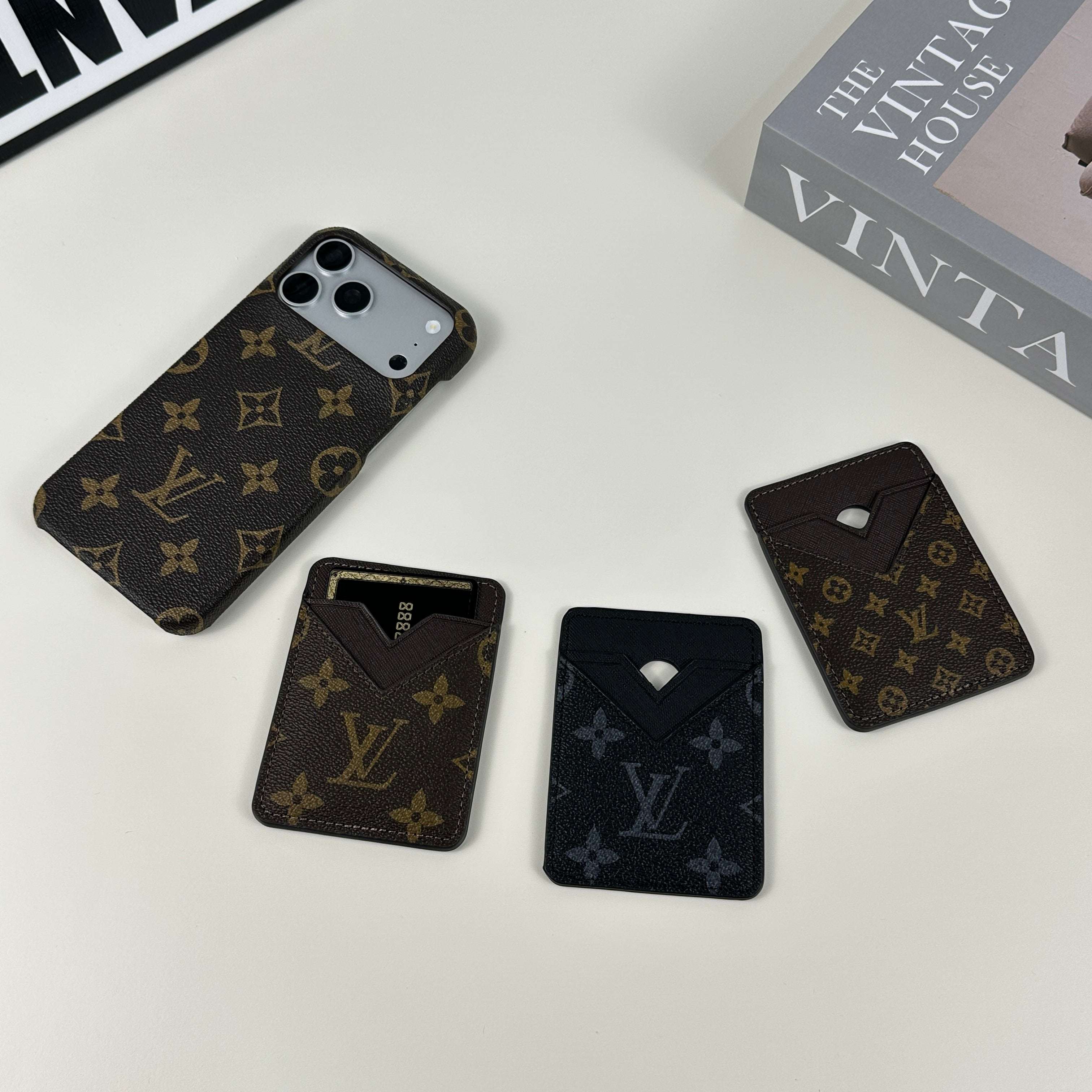 Stylish Leather Monogram Magnetic Wallet Big Printing-CYLV024