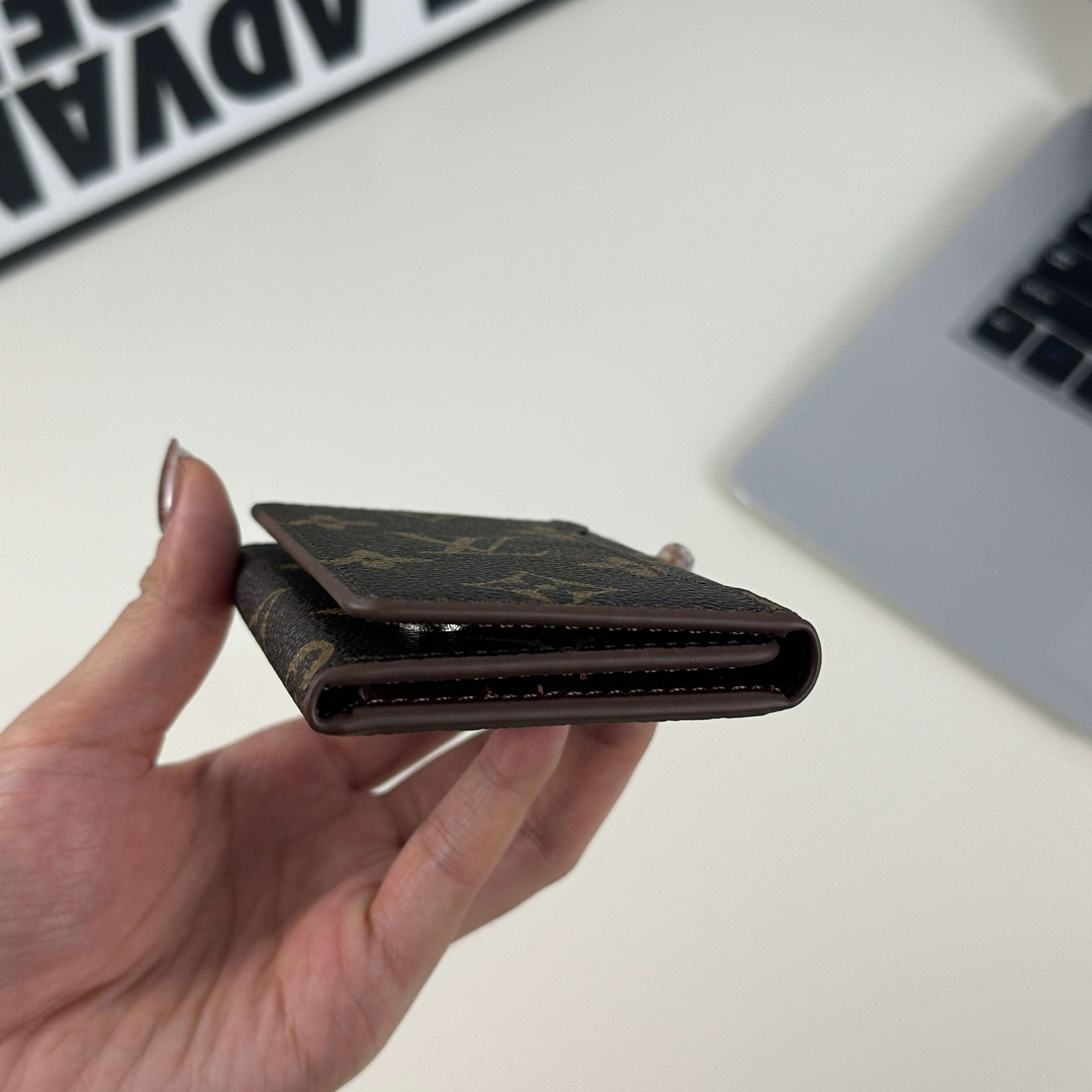 Premium Monogram Magnetic Wallet Big Printing-CYLV027