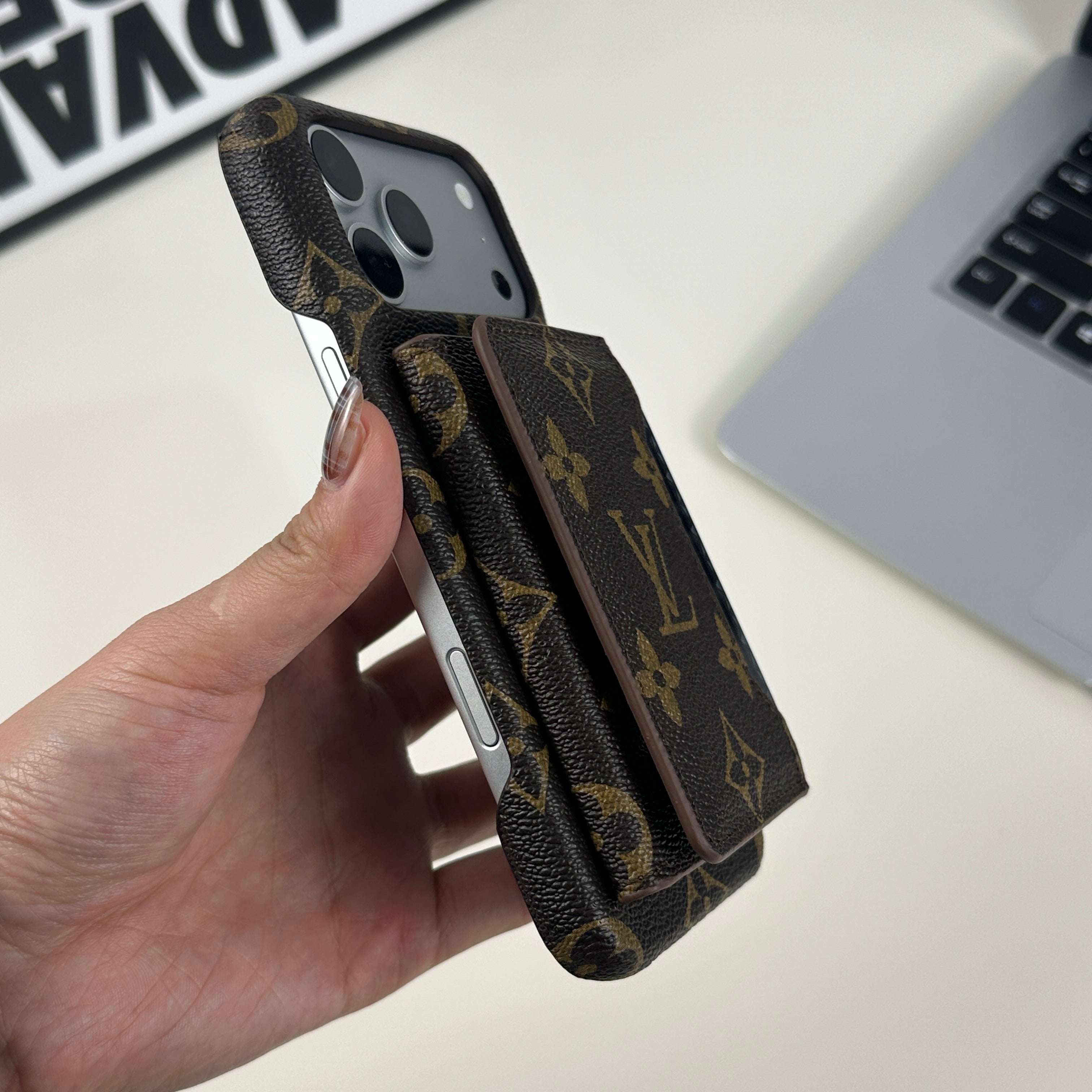 Premium Monogram Magnetic Wallet Big Printing-CYLV027