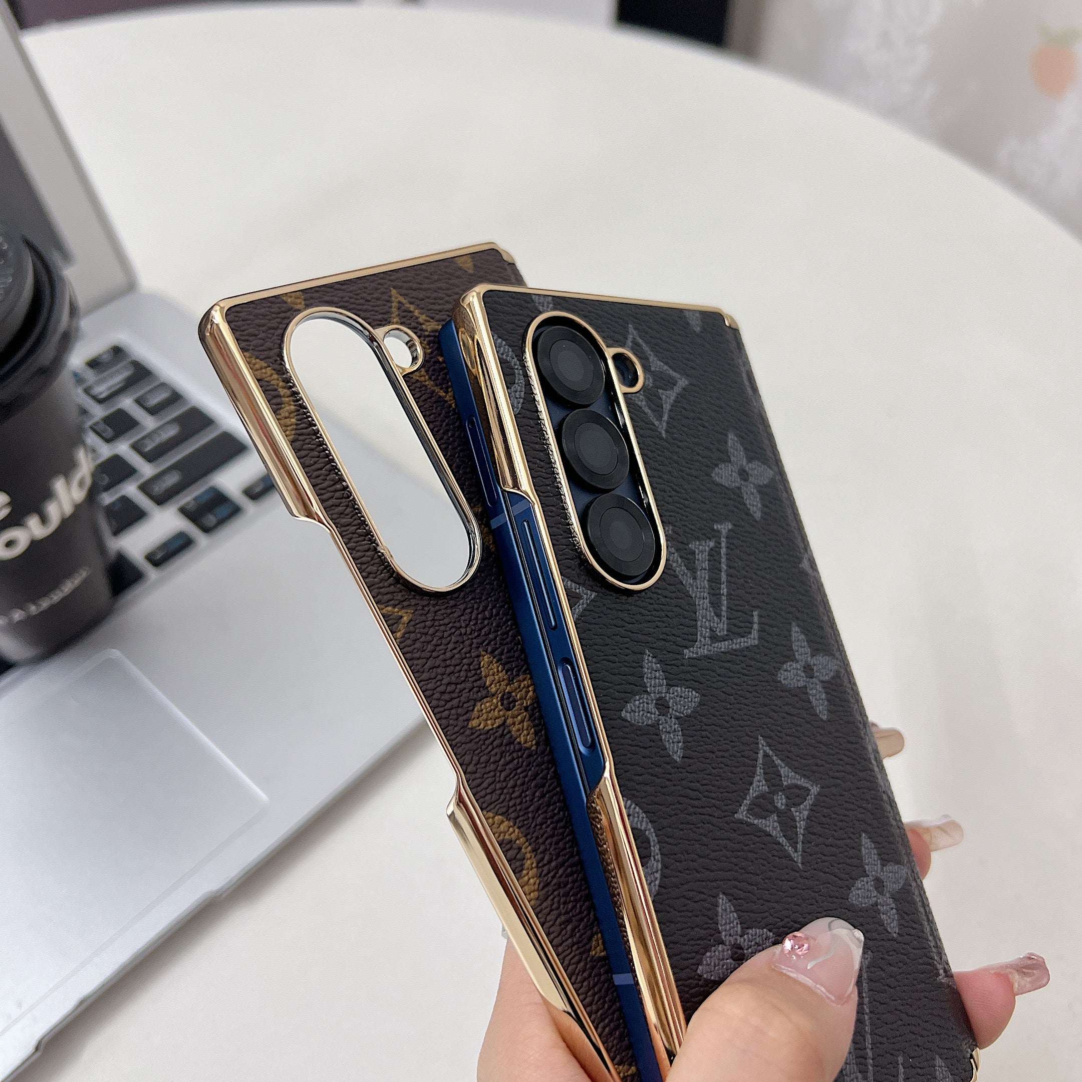 Classic Monogram Samsung Galaxy Z Fold Series Case-CYLV088