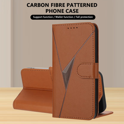 Leather iPhone Cases With Flip Wallet and Strap Brown-BC25087