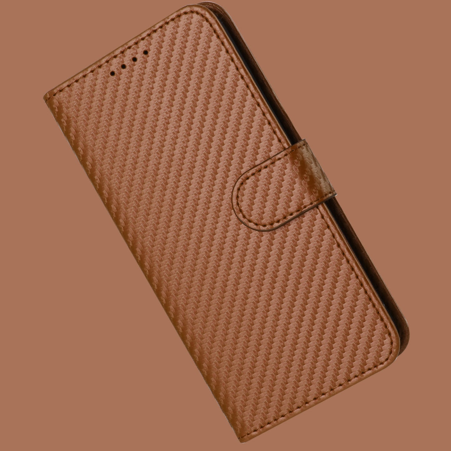 Leather iPhone Cases With Wallet and Strap Brown-BC25080