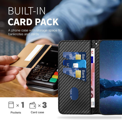 Leather iPhone Cases With Wallet and Strap Black-BC25079