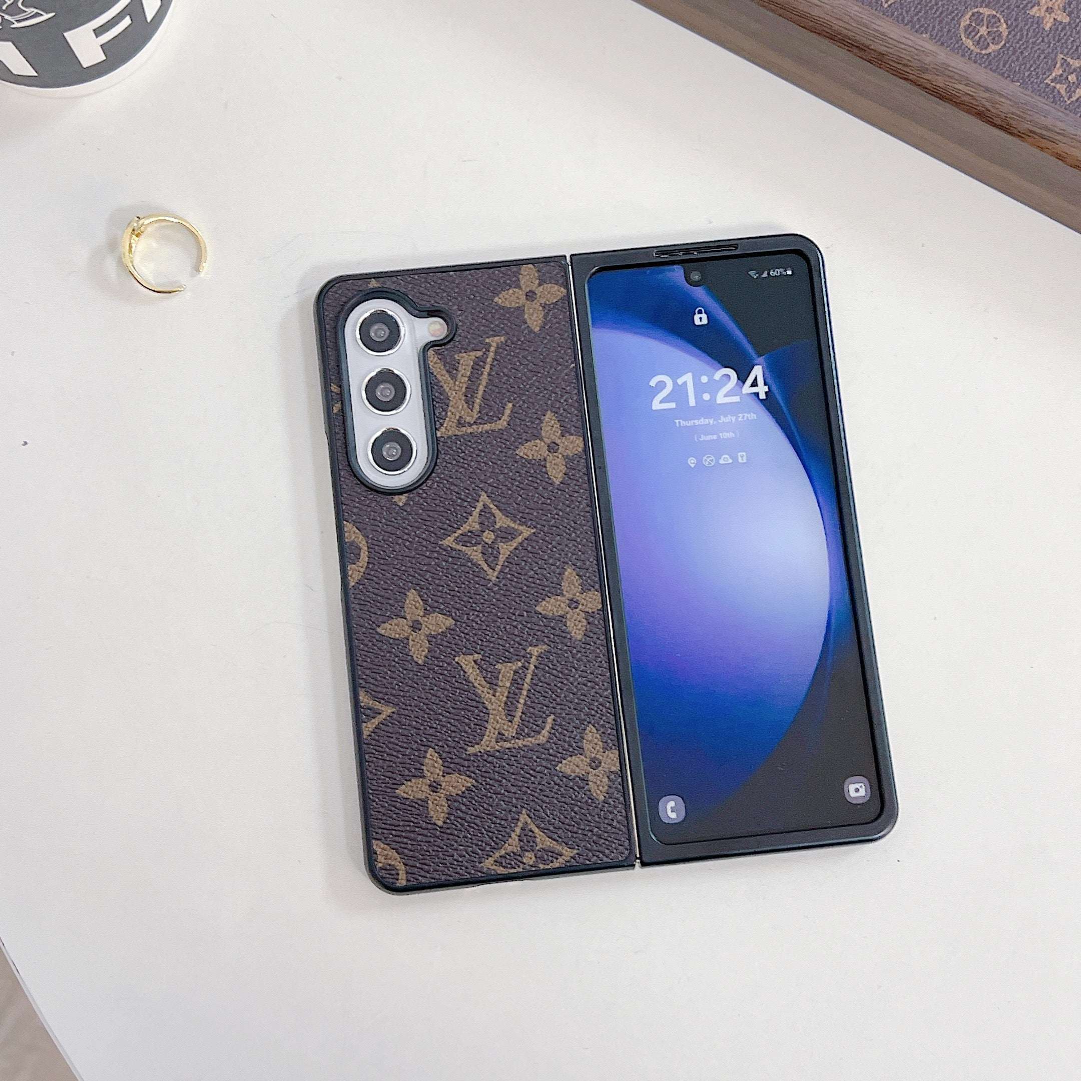 Elegant Monogram Samsung Galaxy Z Fold Series Case -CYLV096