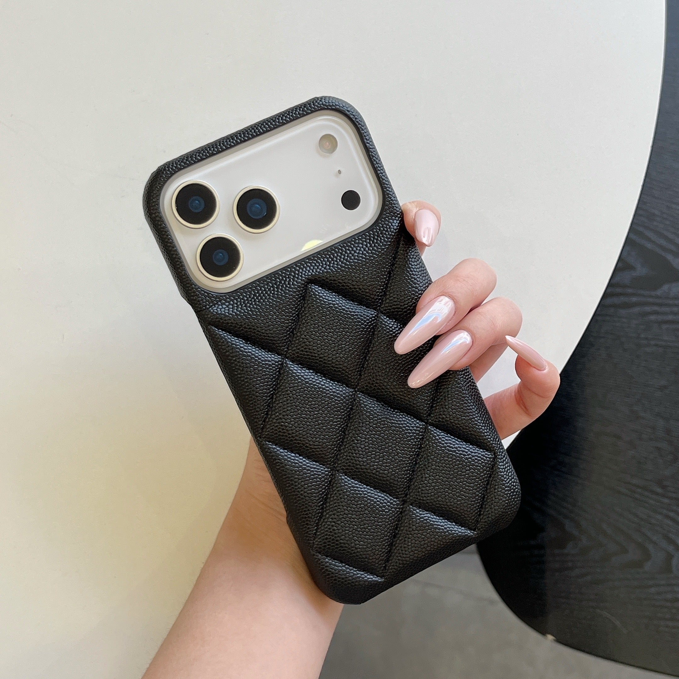 Leather iPhone Case Black-BC25021
