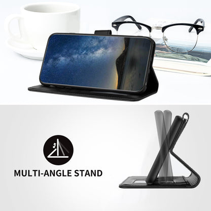 Leather iPhone Cases With Flip Wallet and Strap Black-BC25069