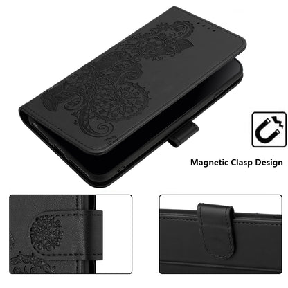 Leather iPhone Cases With Flip Wallet and Strap Black-BC25069