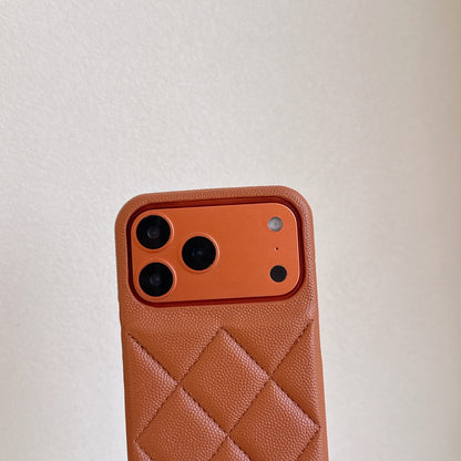 Leather iPhone Case Orange-BC25022