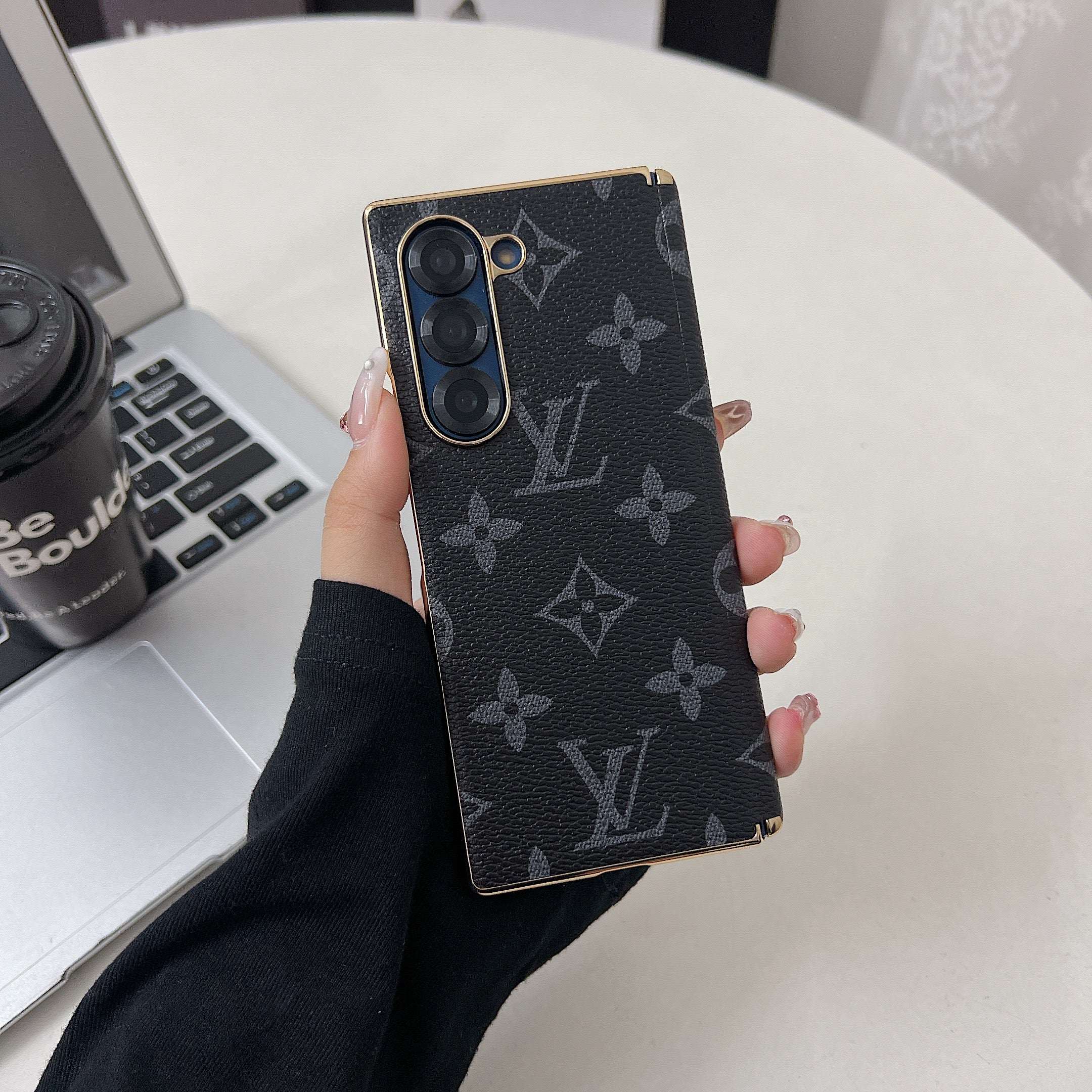 Classic Monogram Samsung Galaxy Z Fold Series Case-CYLV088
