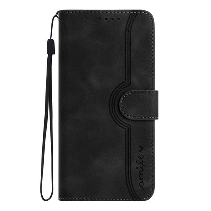 Leather iPhone Cases With Card Holder and Strap Black -BC25058