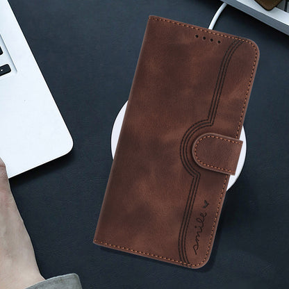 Leather iPhone Cases With Card Holder and Strap Brown-BC25060