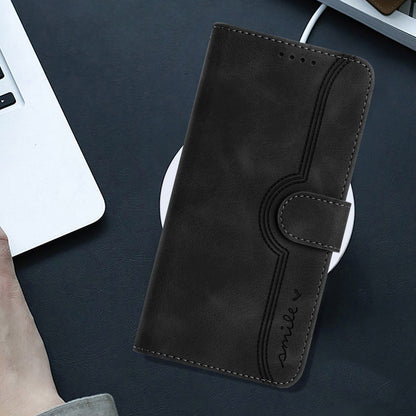 Leather iPhone Cases With Card Holder and Strap Black -BC25058