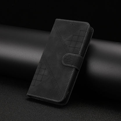 Leather iPhone Cases With Card Holder and Wrist Strap Black-BC25084