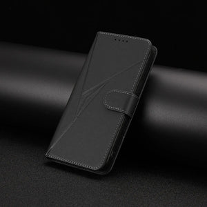 Leather iPhone Cases With Flip Wallet and Strap Black-BC25090 Burycase