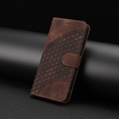 Leather iPhone Cases With Card Holder and Wrist Strap Brown -BC25078