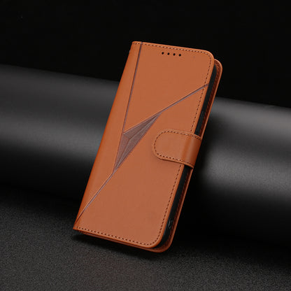 Leather iPhone Cases With Flip Wallet and Strap Brown-BC25087