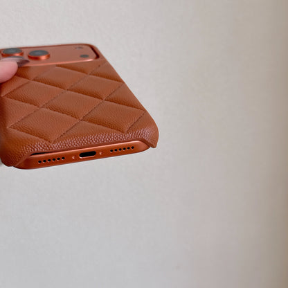 Leather iPhone Case Orange-BC25022
