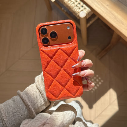 Leather iPhone Case Orange-BC25022