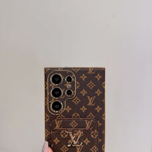 Luxury Monogram Samsung Galaxy S Series Case  With Card Holder-CYLV091