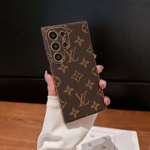Refined Leather Monogram Samsung Galaxy S Series Case -CYLV090