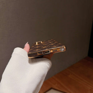 Refined Leather Monogram Samsung Galaxy S Series Case -CYLV090