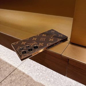 Refined Leather Monogram Samsung Galaxy S Series Case -CYLV090