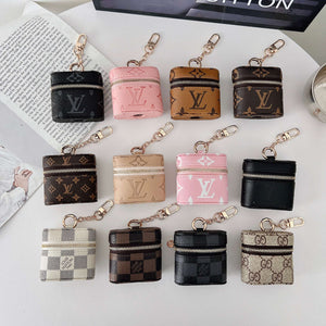 Premium Leather Monogram AirPods Cases-CYLV115