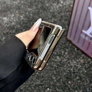 Premium Monogram Samsung Galaxy Z Flip Series Case-CYLV087