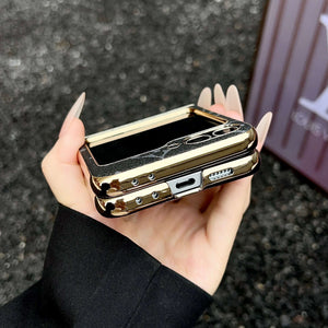 Premium Monogram Samsung Galaxy Z Flip Series Case-CYLV087