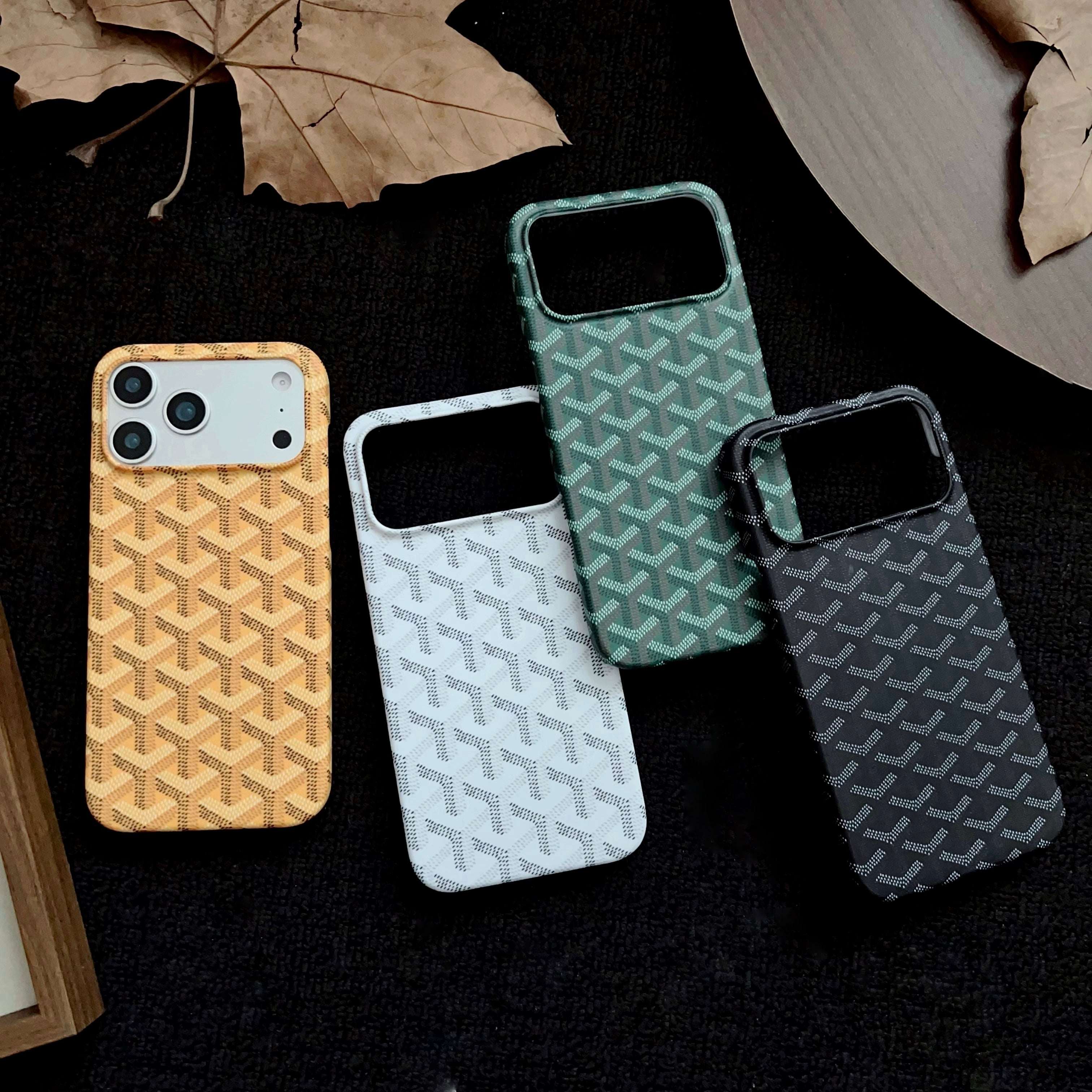 Elegant GD iPhone Case Green For iPhone 17 Series-CYGD012