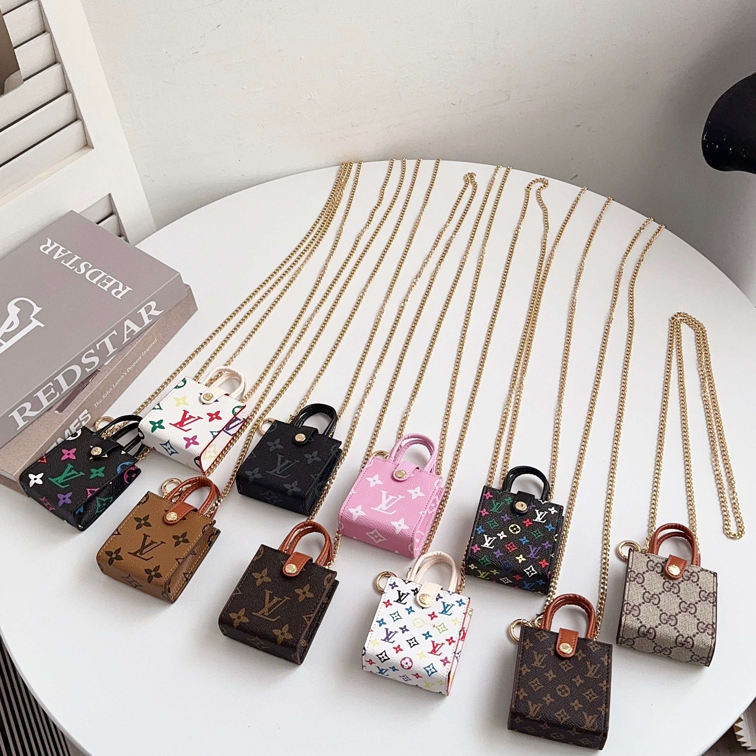 Luxury Leather Monogram AirPods Cases-CYLV114