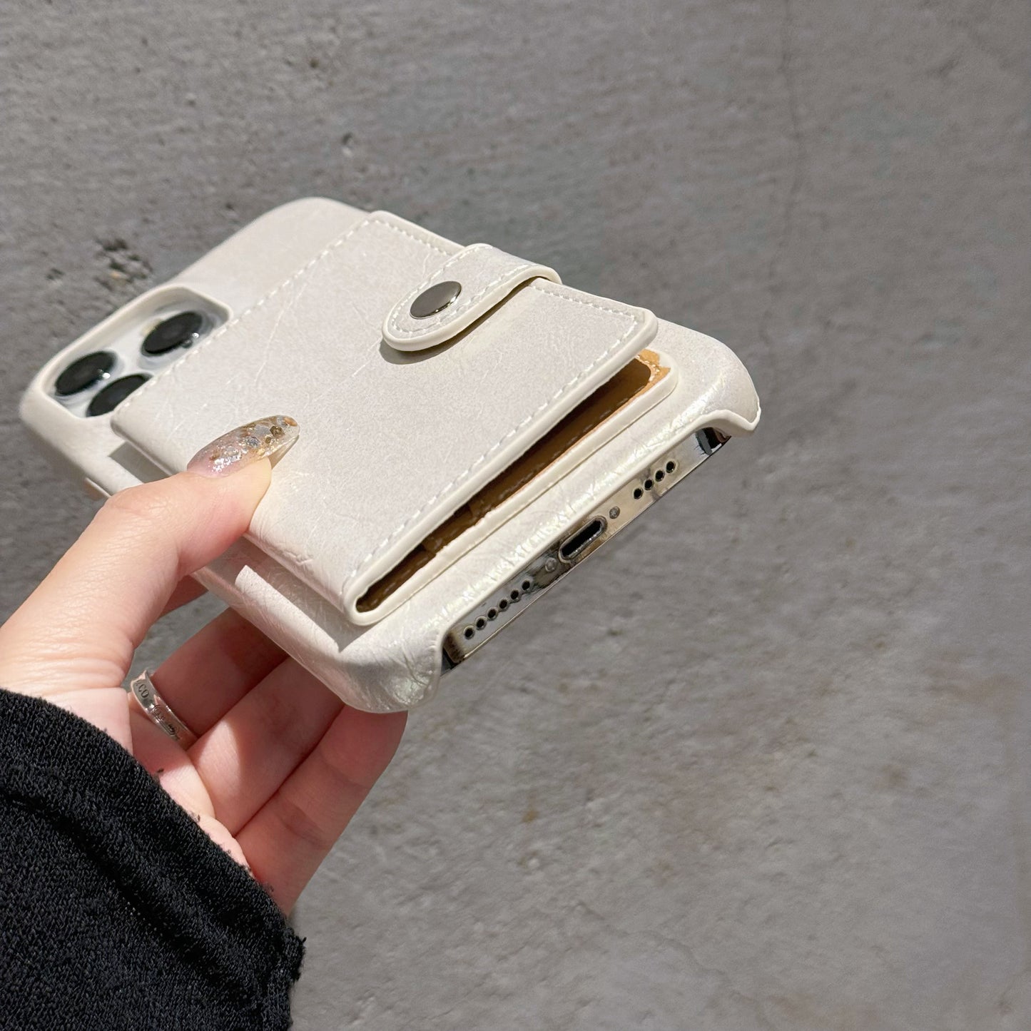 Leather iPhone Case With Card Holder