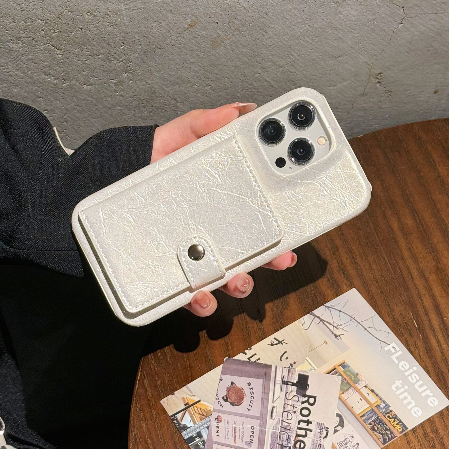 Leather iPhone Case With Card Holder