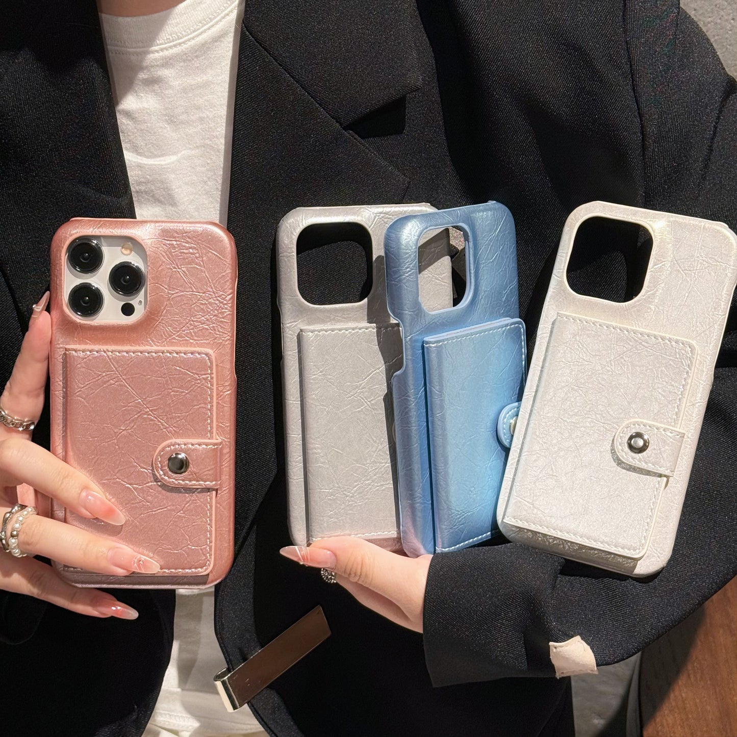 Leather iPhone Case With Card Holder