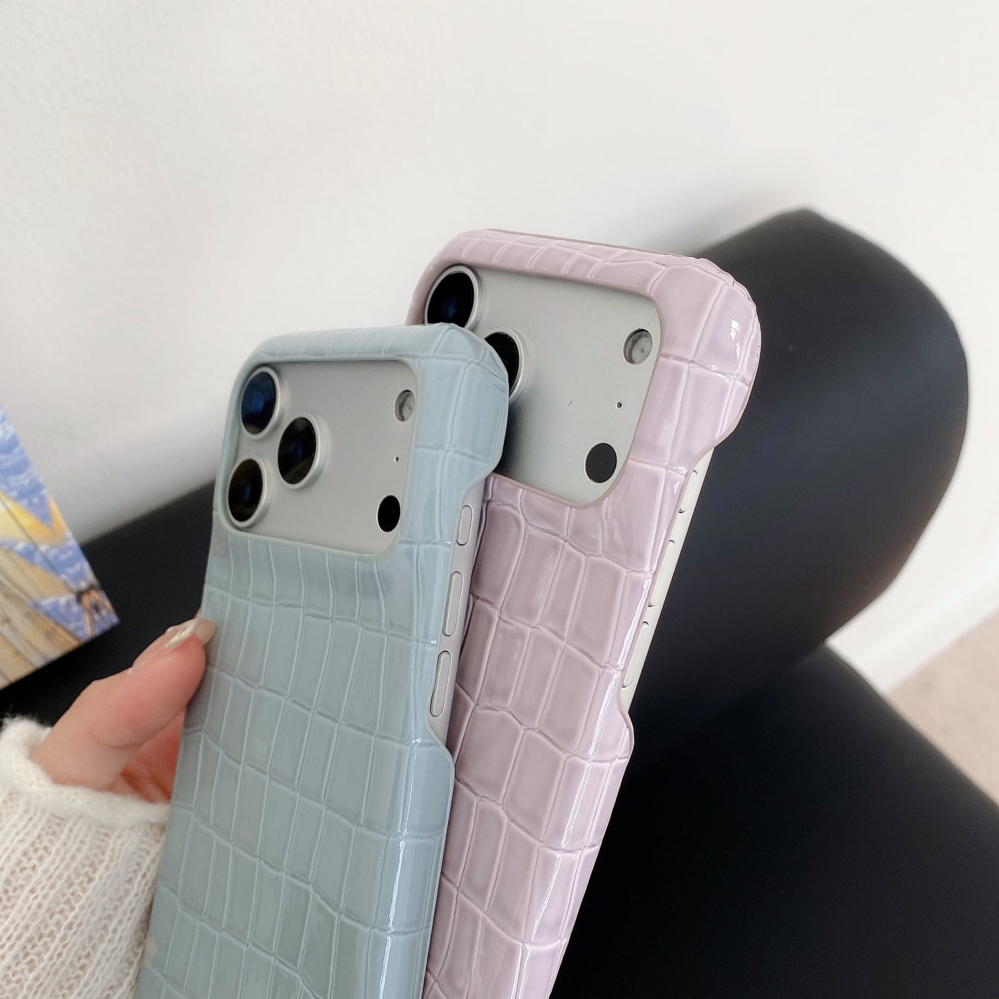 Leather iPhone  Case Purple-BC25017