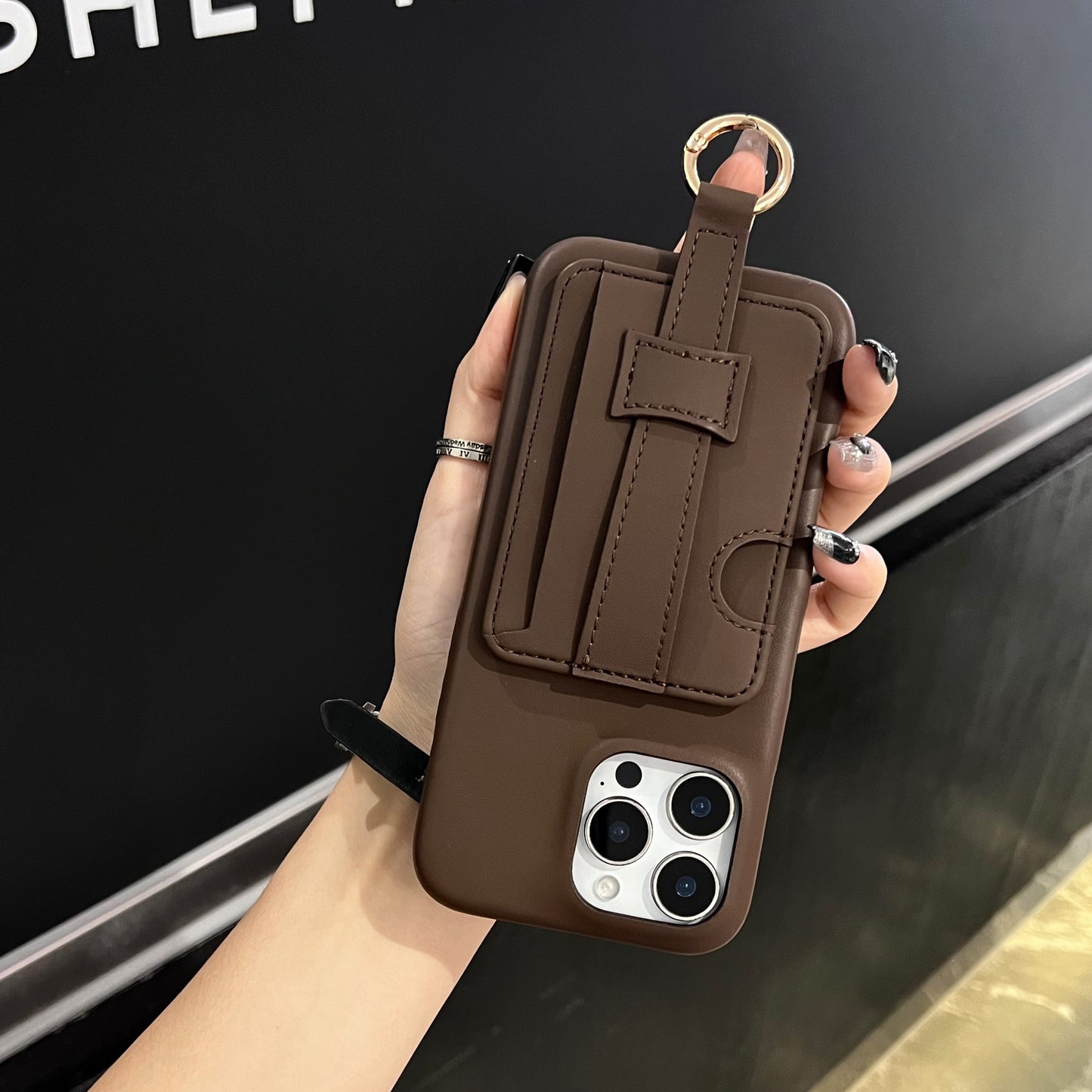 Leather iPhone Case With Card Holder