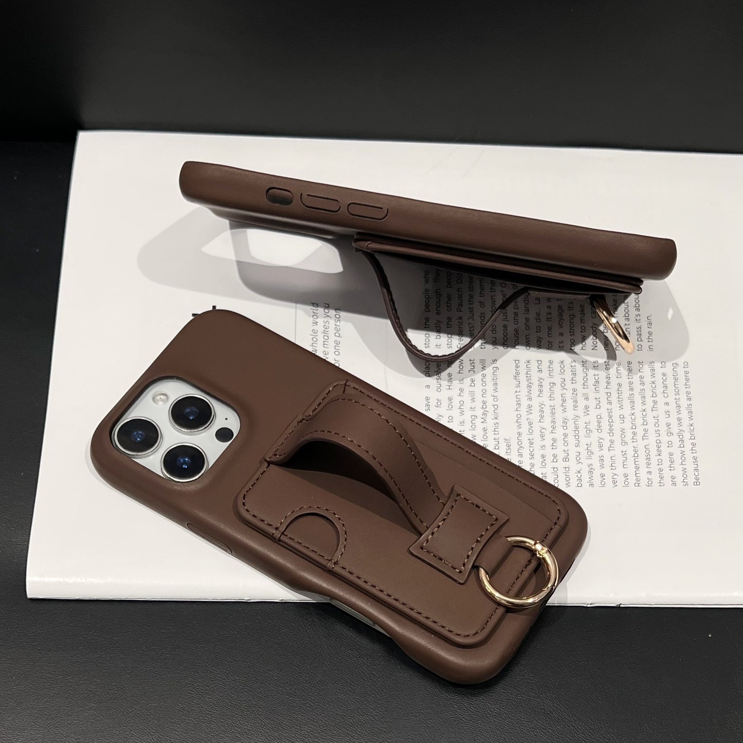 Leather iPhone Case With Card Holder