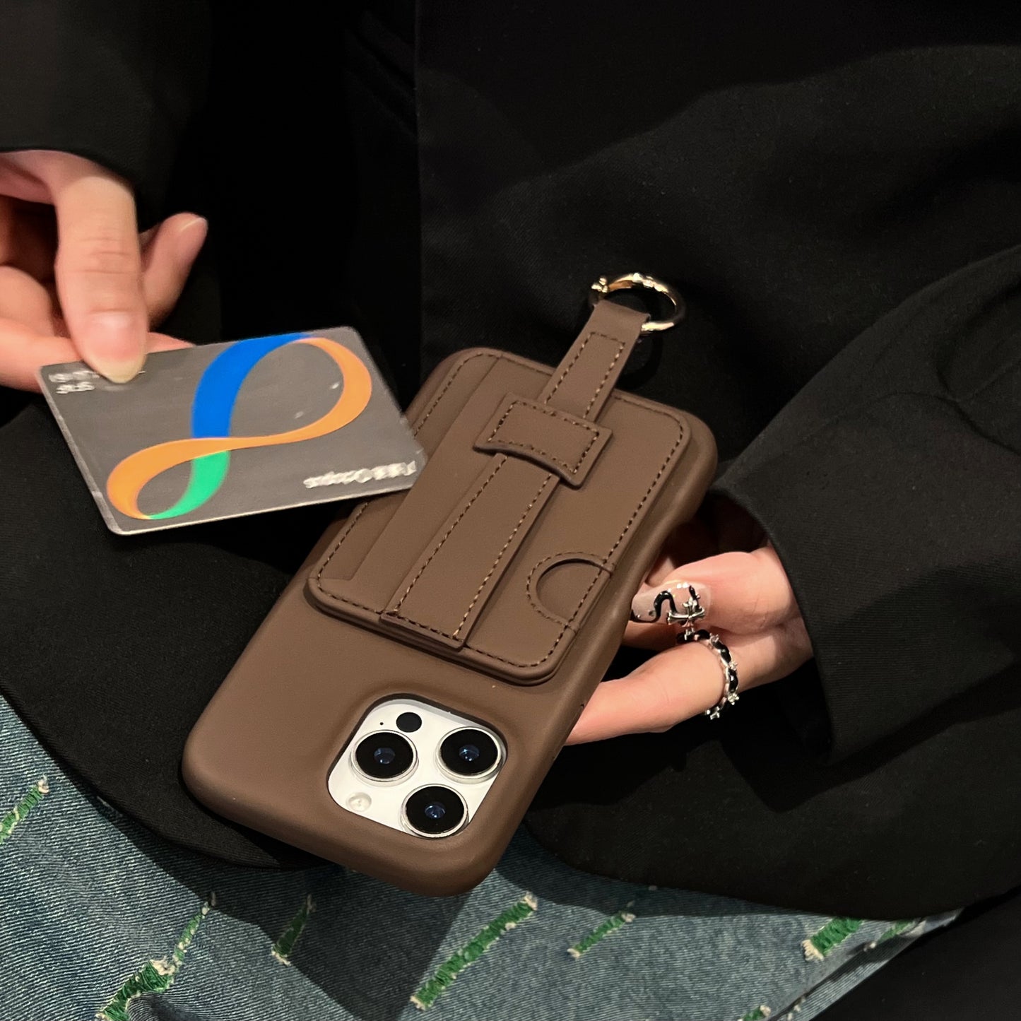 Leather iPhone Case With Card Holder