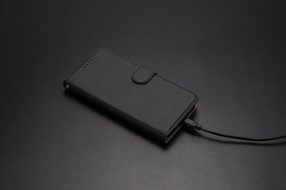 Leather iPhone Cases With Flip Wallet Black-BC25051