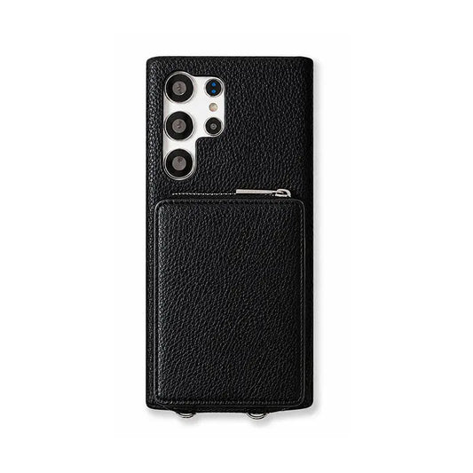 Samsung Phone Case With Zip Wallet And Strap-BC25009 Burycase