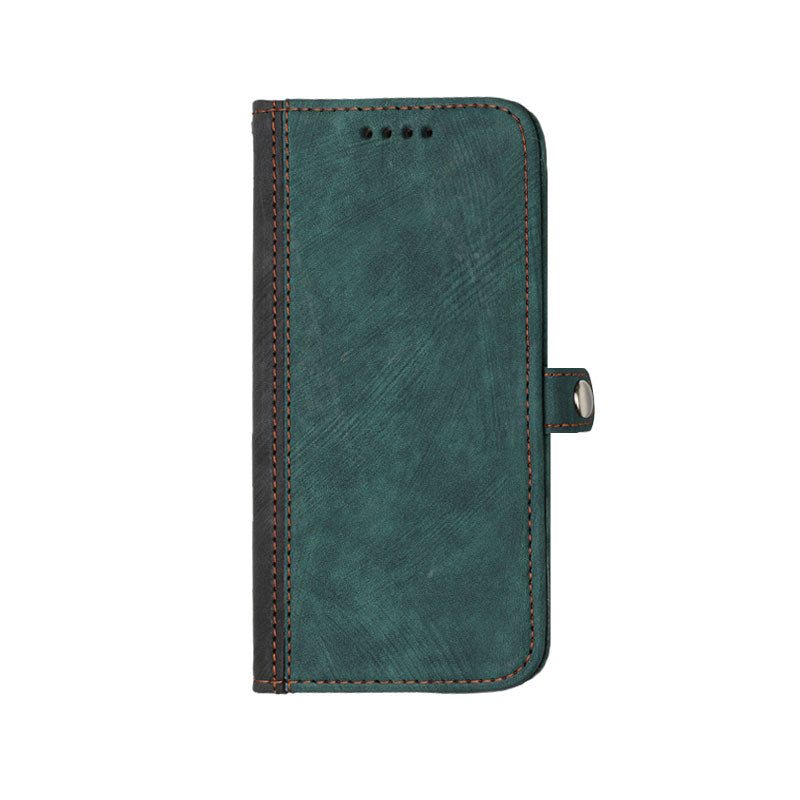 Leather iPhone Cases With Flip Wallet and Wrist Strap Brown-BC25056